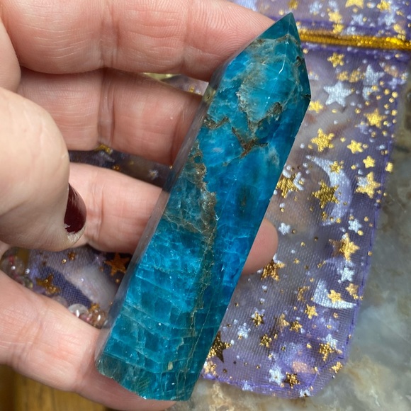 Citrine blue apatite and amethyst - Picture 4 of 4